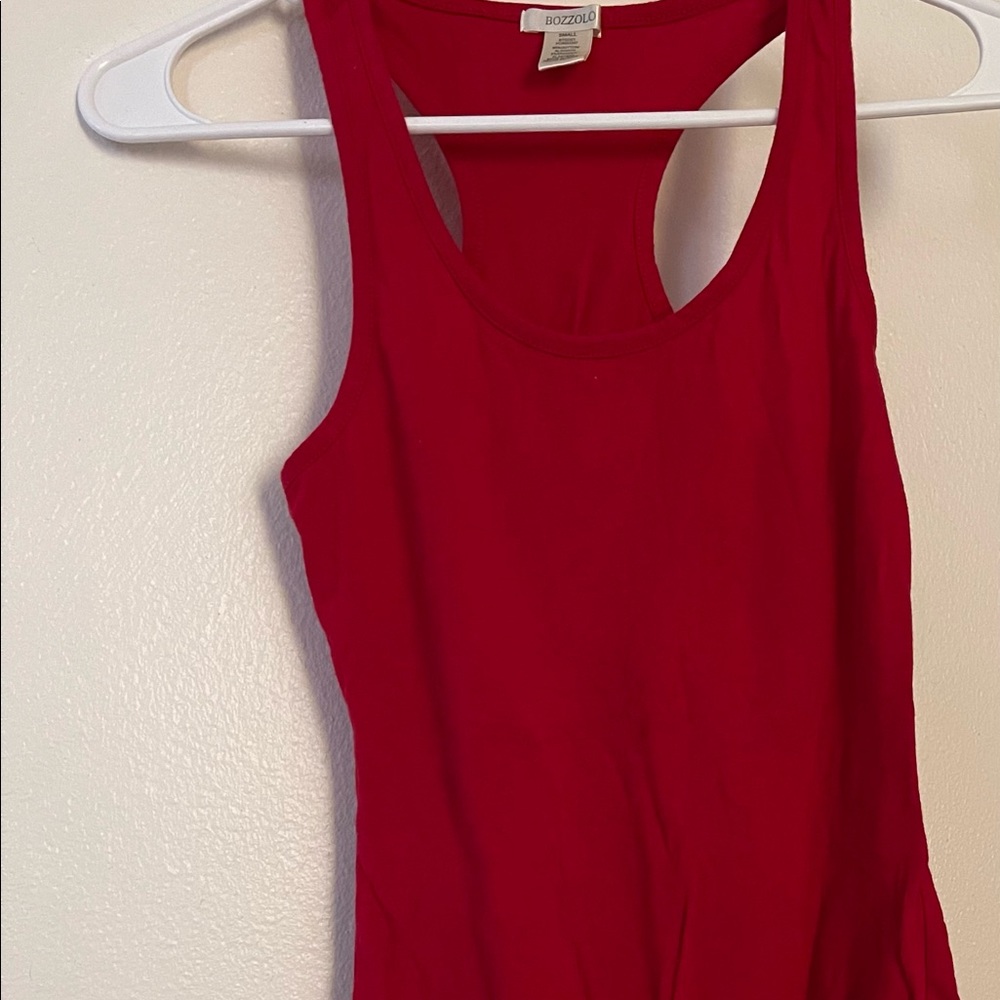Red Stretchy Bodysuit sz Small